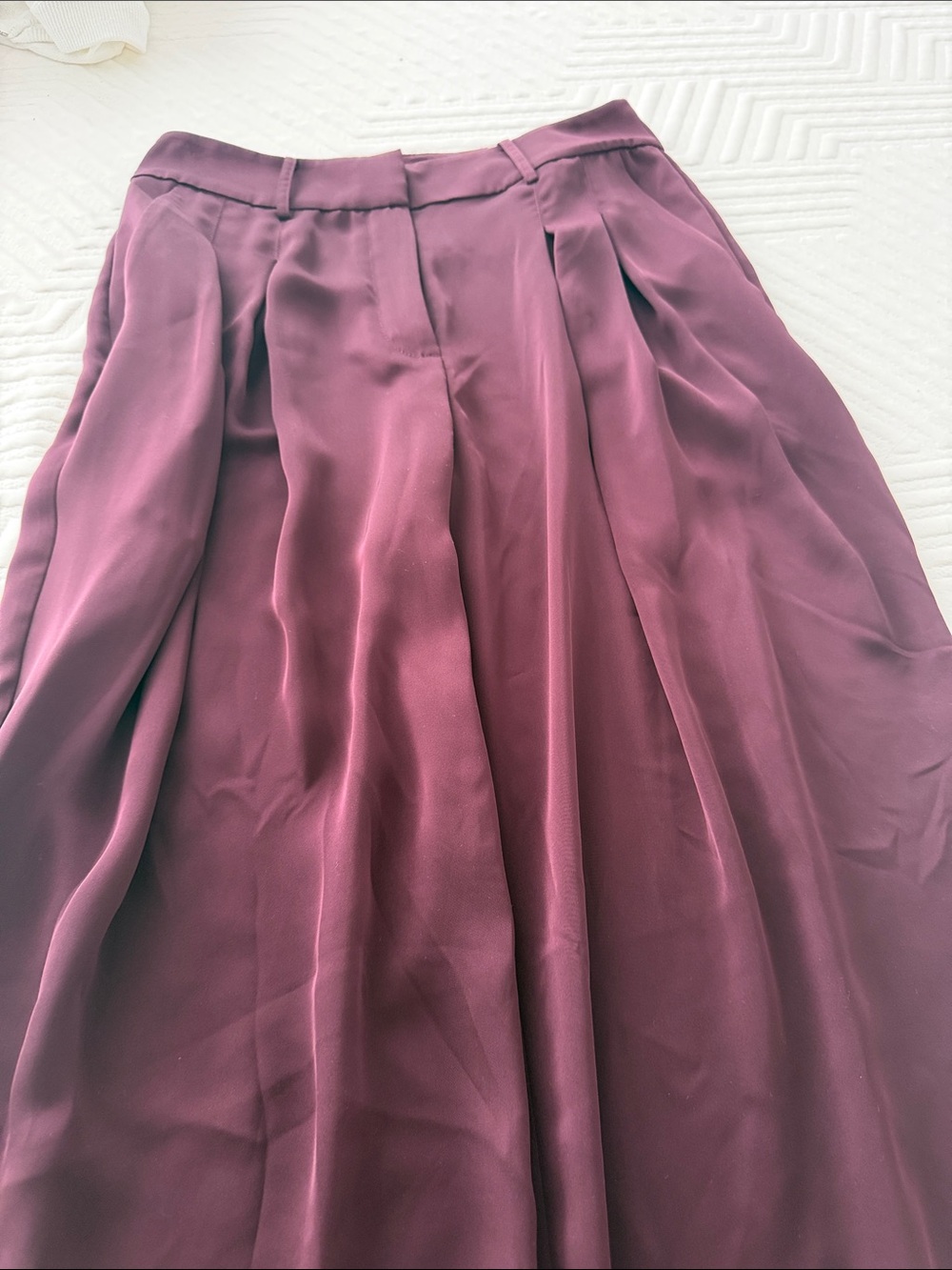 Ramy Brook Pleated Midi Skirt in Plum